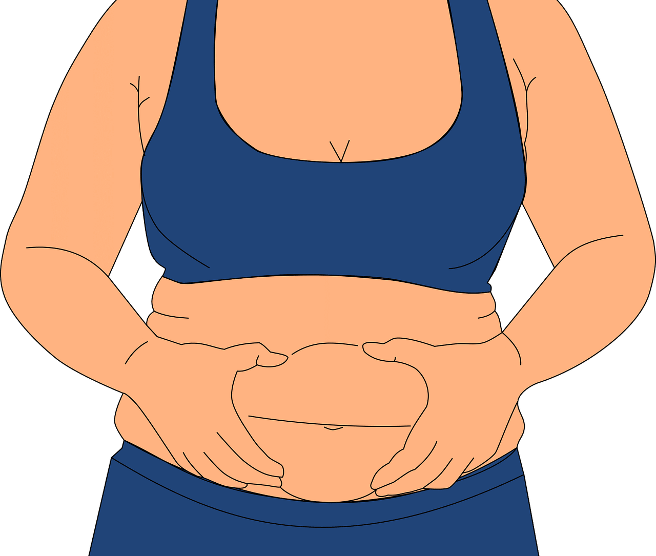 Lose belly fat for your heart health